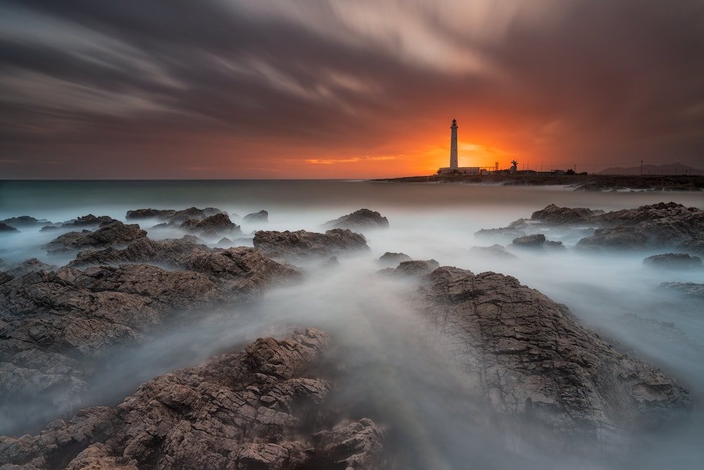 Sunset at Punta Sottile Lighthouse