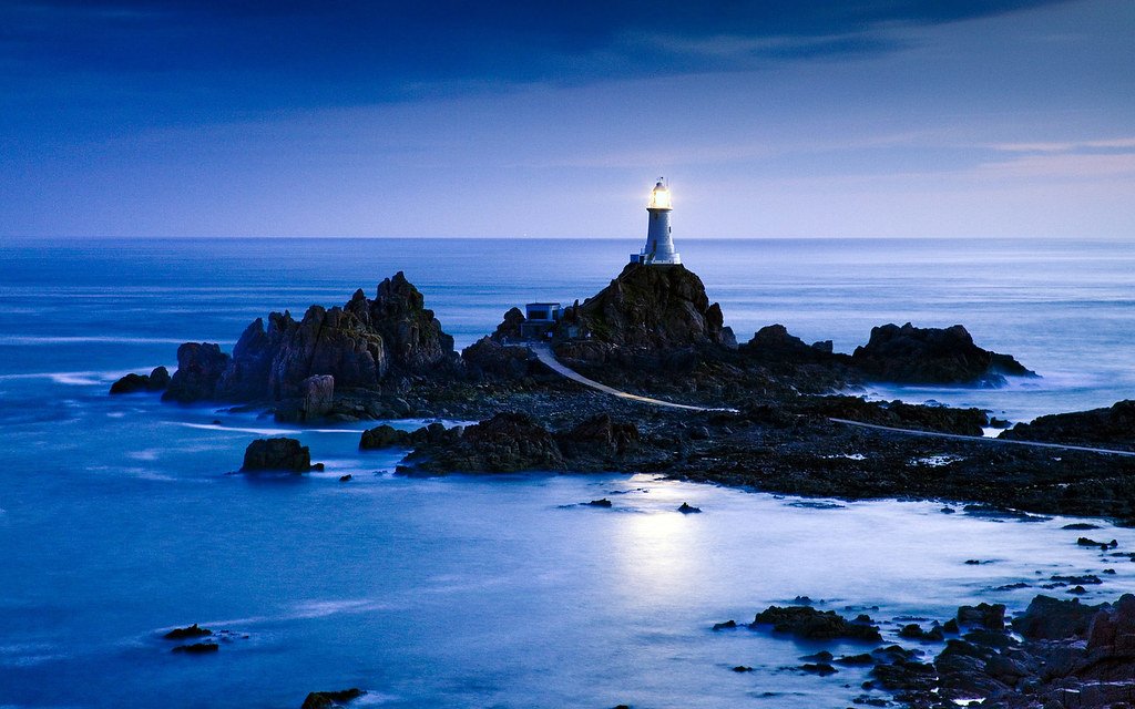 Corbiere Lighthouse on Jersey