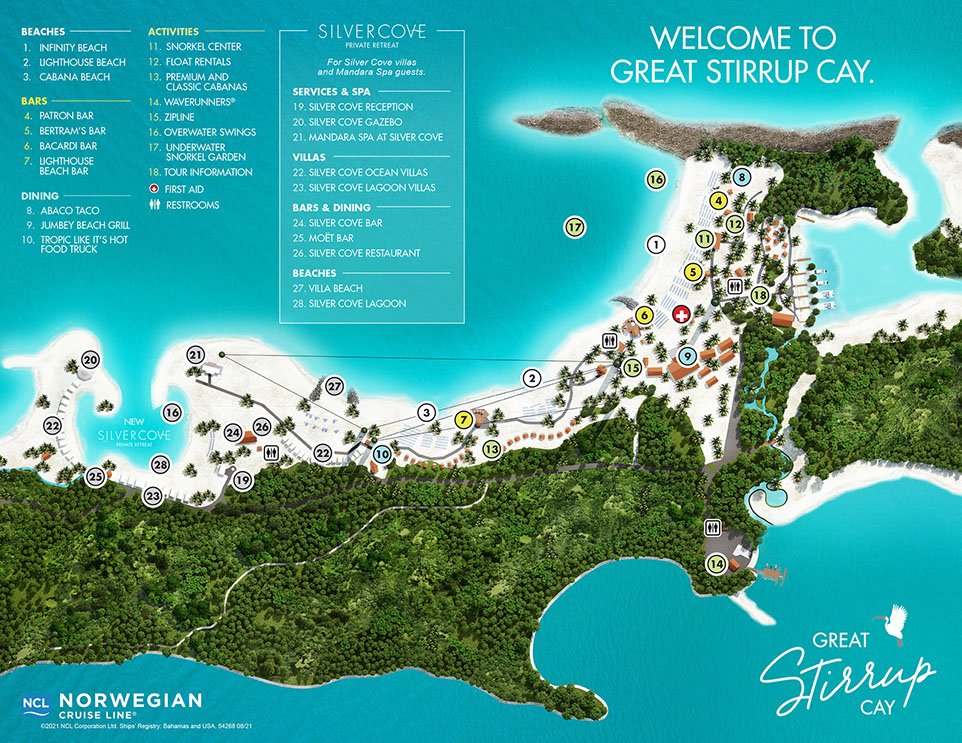 great stirrup cay map