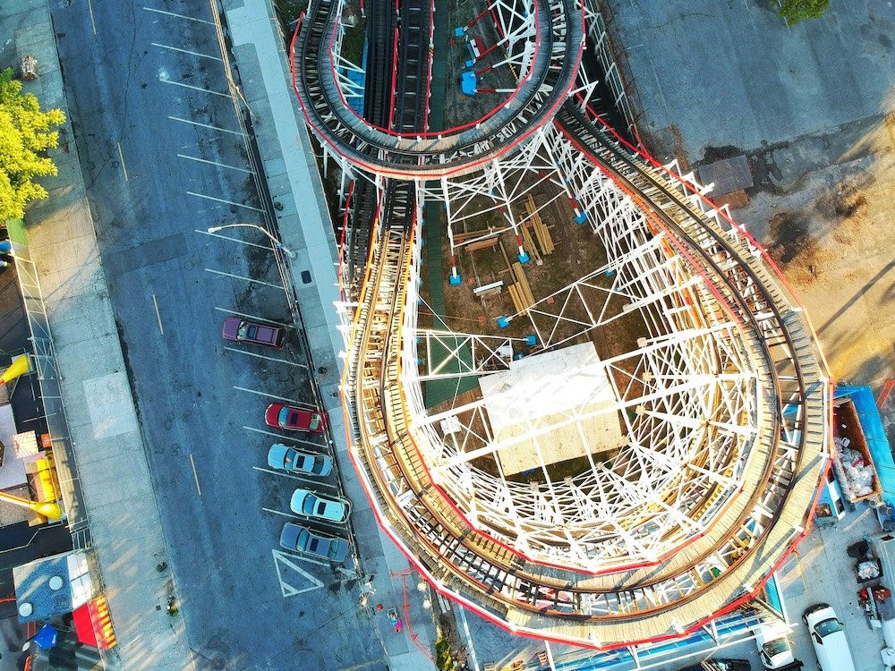 rollercoaster in coney island
